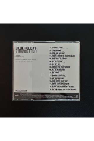 Billie Holiday Strange Fruit Cd