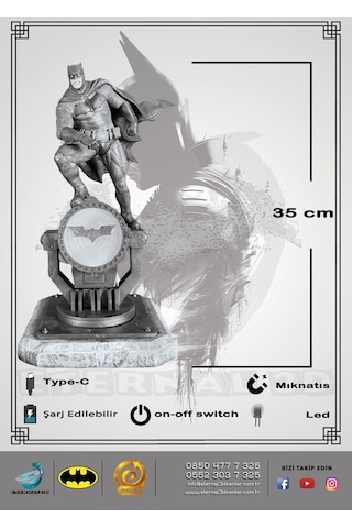 Batman Bat Signal Işıklı -408
