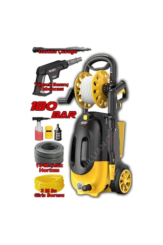 Millian MLN-DFWS001 180 Bar - 4500 W Bakır Sargılı Yüksek Basınçlı Yıkama Makinesi