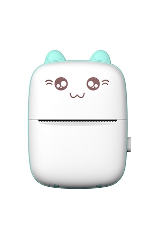 Skycity Mavi Mini Isı Yazıcı - Bt Bağlantılı Cep Boyutlu, 200dpi, Hata Notu-fotoğraf Yazdırma, 1000mah Pil, 1 Adet Kağıt İçerir