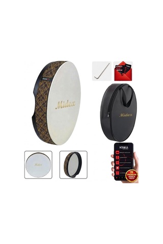 Midex Br-711 Kaliteli Bendir Def Akort Ayarlı El Tutma Oyuklu Çantalı