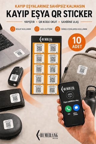 Ebumerang Kayıp Eşya Sistemi 10pcs