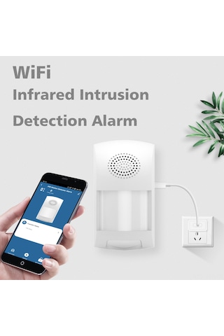 Symbee Bluetooth Ve Wifi İle Ev Güvenliği Alarm Sistemi - Evcil Hayvan Engellli, 12m Algılama, 100db Sesli Işıkli Alarm, Usb Besleme, App Kontrol
