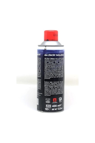404 Bisiklet Motosiklet Zincir Yağı 400 ML Çok Renkli