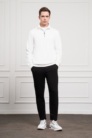 Morven Erkek Ekru Femuarlı Bato Yaka Dynamic Fit Rahat Kesim Sweatshirt 25ms063001454 Ekru Ekru