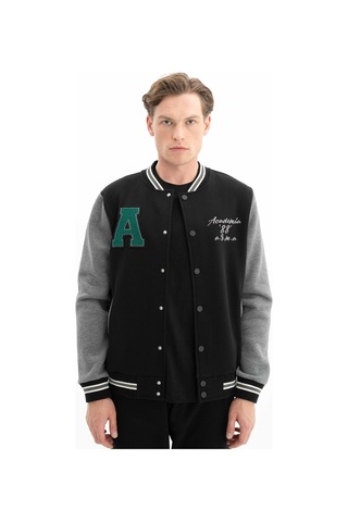 AR-MA Arma Erkek Şık Tarz Cepli Regular Fit Düğme Kapamalı Kolej Mont Sweatshirt 001