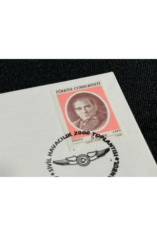Posta Özelgün Zarfı Sivil Havacılık 2000 Toplantısı Özel Gün Damgalı