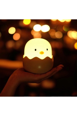 Silikon Başucu Lambası Çocuk Gece Lambası Usb Şarjlı Lamba Parlaklık Doğum Günü Noel Hediyesi Ada