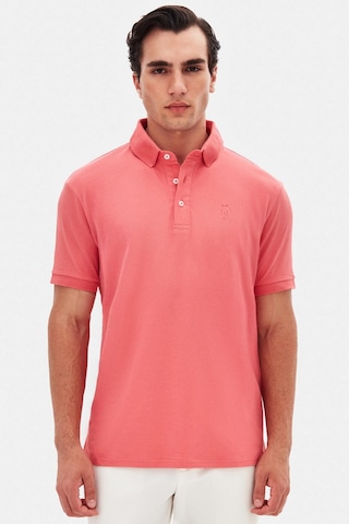 Twn Slim Fit Okyanus Mercanı Pike Dokulu T-shirt 4ec146011784m Mr2