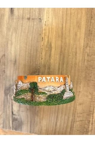 Patara Antik Kent Dekoratif Küllük, Turkuaz Ve Turuncu Renkli, Seramik, El Yapımı, Tarihi Tema