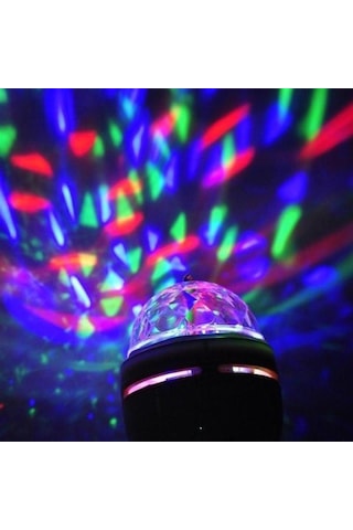 360 Derece Dönen Disko Tarzı Renkli Dekoratif Disco Lamba Diğer