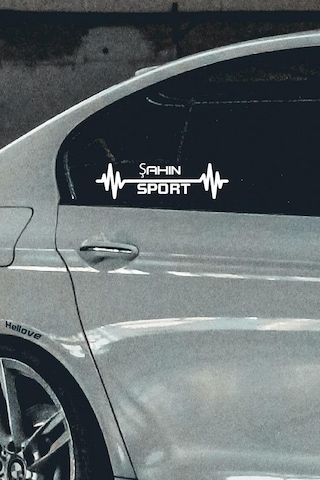Tofaş Şahin Nabız Kalp Atışı Araç Ritim Oto Sticker 2 Adet Beyaz 20 7 Cm
