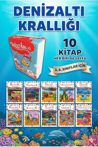 Denizaltı Krallığı 10 Kitap Kutulu Okuma Seti