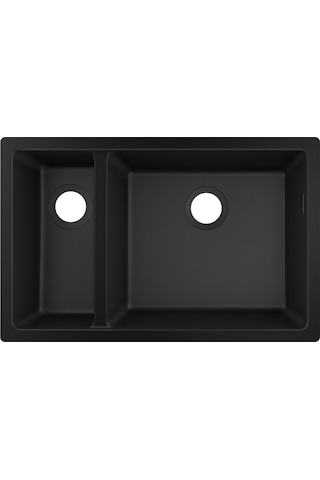 Hansgrohe S51 S510-U635 Tezgah Altı Eviye 180 / 450 Grafıt Siyah 43