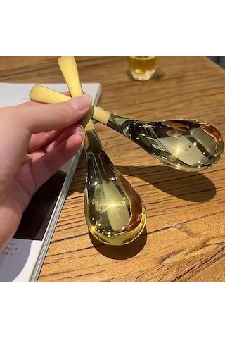 Paslanmaz Çelik Çorba Kaşığı Ev Mutfak Pota Kapasitesi Altın Gümüş Ayna Kahve Sofra Için Cilalı Sofra Takımı Gümüş