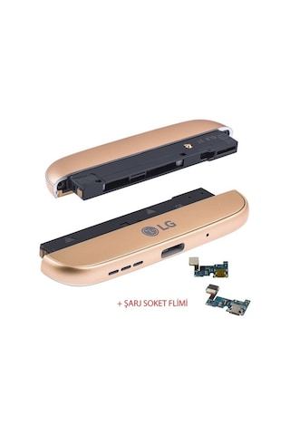 LG Uyumlu G5 Buzzer Alt Kapak Şarj Soketi Full + Tamir Seti
