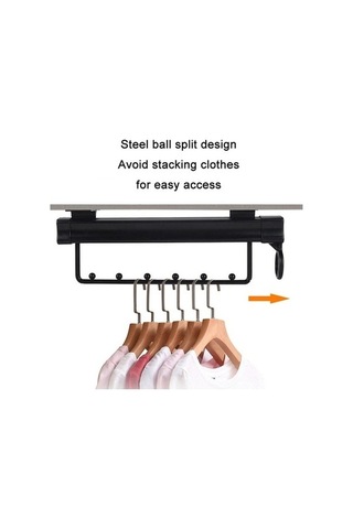 Tongxida Y02 Rayı Push-pull İnç Elbise Donanımı Boncuklu Asma Dolap Çubuk 3 10 Qn Gümüş Gümüş