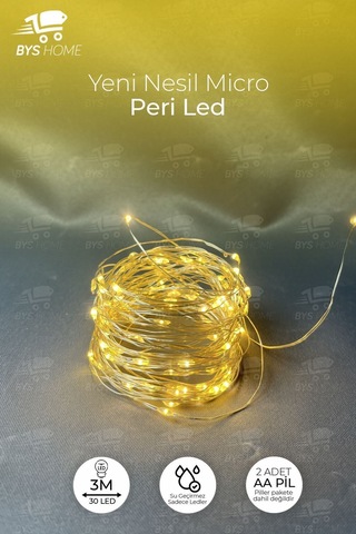 Dekoratif Yeşil Yapraklı 230 Cm Yapay Sarmaşık Ve 300 Cm Peri Led Pembe Renk - Sarı Sarı