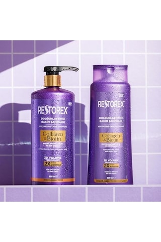 Restorex Collagen & Biotin Dolgunlaştırıcı Şampuan 900 Ml Hacimsiz Saçlar İçin Sülfatsız, Kolajen Ve Biotin İçerikli Yoğun Hacim Veren Bakım Şampuanı 99530892