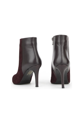 Ziya, Kadın Hakiki Deri Bot 1531030z25104 Bordo 1531030z25104 400 Bordo