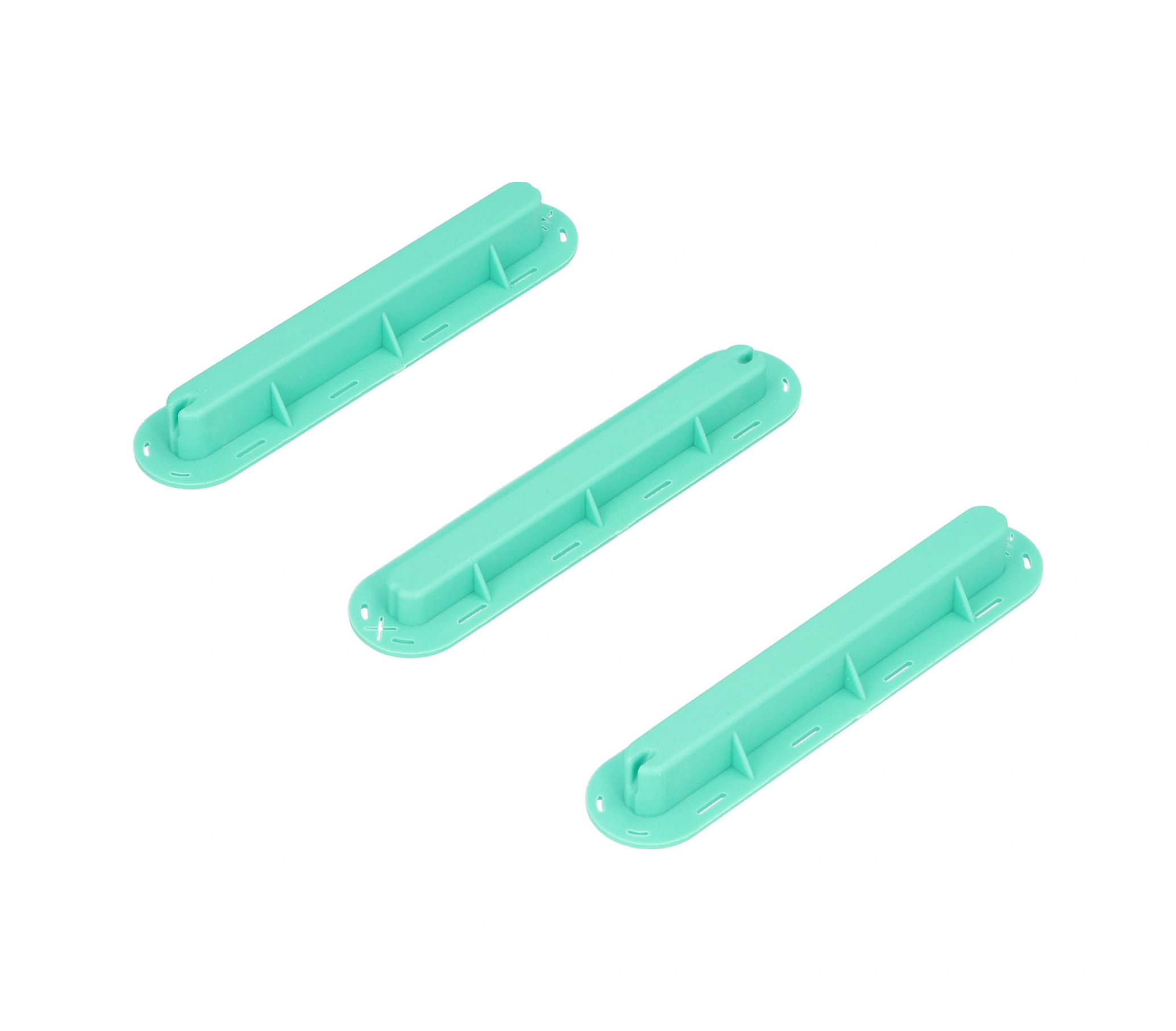 Vkemall Plastik Surf Tahtası Kuyruğu Kanalı - Dayanıklı, Hafif, Kolay Kurulum - 3'lü Set, Mavi Renk, 15cm Boy, Vida Ve Anahtar Dahil