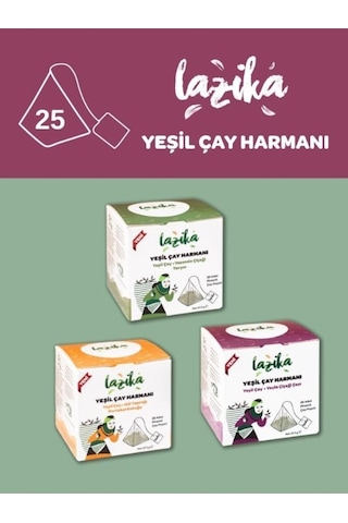 3'lü Set Yeşil Harman 3 37,5 G -yayla-portakal-yasemin,pla Poşet Yeşil Çay