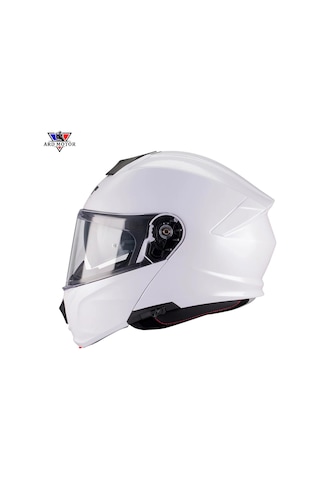 Mt Helmets Genesıs Sv Pure A0 Parlak Beyaz Çene Açılır Kask