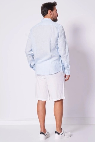 Guess Erkek Napa Keten Uzun Kollu Gömlek Çok Renkli