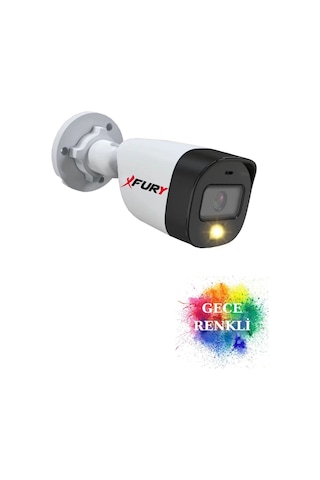 Gece Renkli - 5mp Lens 1080p Full Hd Ahd Güvenlik Kamerası Ultra Led Renkli Gece Görüş