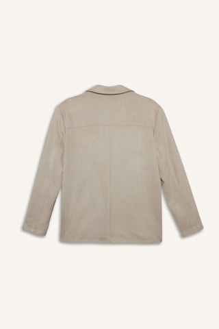 Defacto Regular Fit Ceket Yaka Süet Blazer Ceket E7236ax25aubg220 Bej