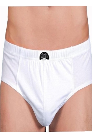 Gümüş Renkli Erkek Slip Pamuk Külot 6 Lı Paket