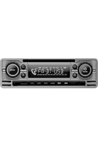 Soundmax Sx-mx61cl Retro Stil Gümüş Renk Teyp Bluetooth/usb/aux/fm/4 50w/mp3