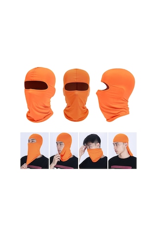 Gajeena Bf-08 Turuncu Bisiklet Spor Üstü: Nane Dokulu Hava Geçirgen, Hızlı Kuruyan, Güneşten Koruyucu, Çok Fonksiyonlu, Toz Ve Rüzgar Engeli Turuncu