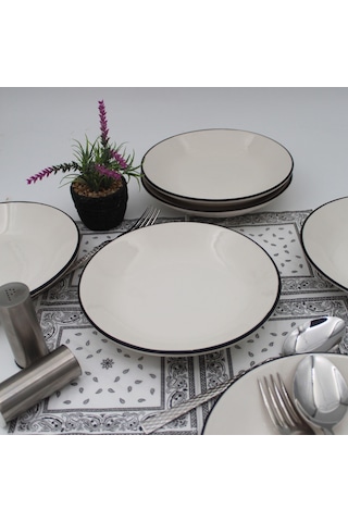 Anka 20 Cm Seramik Yemek Tabağı 6 Adet