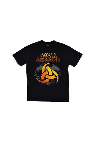 Siyah Amon Amarth Baskılı T-shirt SIYAH