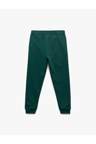 Koton Pamuklu Beli Lastikli Şardonlu Jogger Basic Eşofman Altı Yeşil 7wkb40010tk