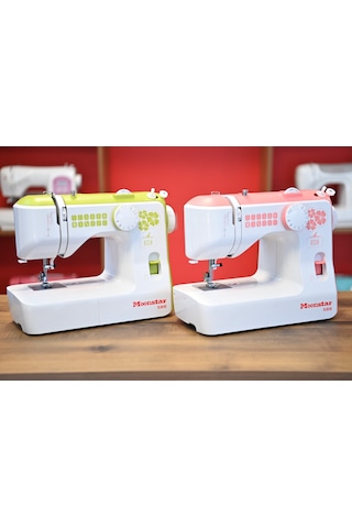 Moonstar Ev Tipi Düz Dikiş Makinesi 12 Desenli / Model 588 Yeşil