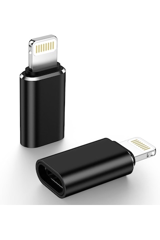 Daytona Lightning To USB Type C Dönüştürücü Adaptör x 2 Adet – iPhone & Apple Uyumlu iPad 14'e Kadar