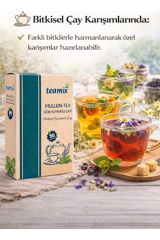 Mullein Tea Sığır Kuyruğu Bitkisel Karışımlı 60 Gr 30 Süzen Poşet