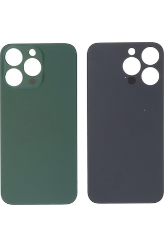 Apple Uyumlu iPhone 13 Pro Arka Pil Batarya Kapağı - Lens Hariç Yeşil
