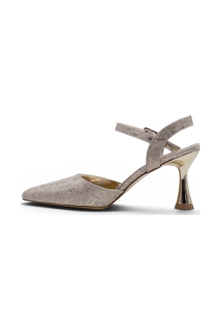 Hbz 0615 Simli Kadın Stiletto Gold