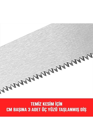 Lexroo Wp333008 Profesyonel Ağaç Budama Testeresi, 325mm, 8tpı, 65mn Çelik Bıçak, Kauçuk Saplı