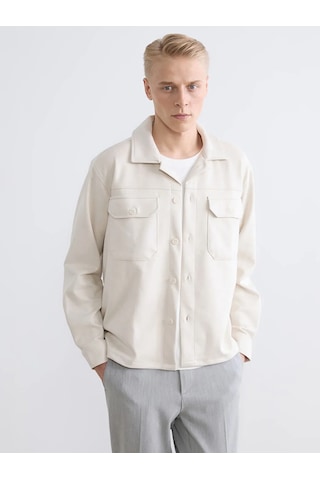 Lc Waikiki Bej Regular Fit Erkek Gömlek Ceket