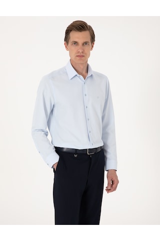 Pierre Cardin Erkek Açık Mavi Gömlek Basic 50316734-vr003 Açik Mavi