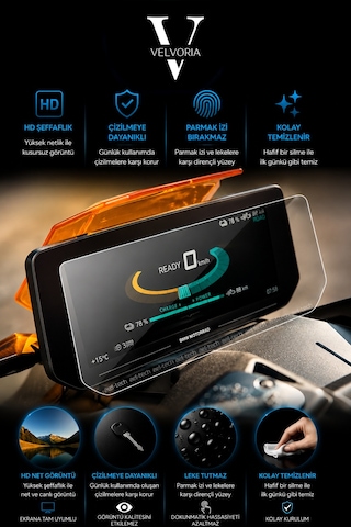 Bmw Ce 04 Motosiklet 10.25 İnç Dijital Gösterge Uyumlu Nano Anti-broken Ekran Koruyucu Film