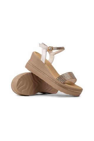 Deery Kadın Bej Platform Sandalet - K0061zbejc01