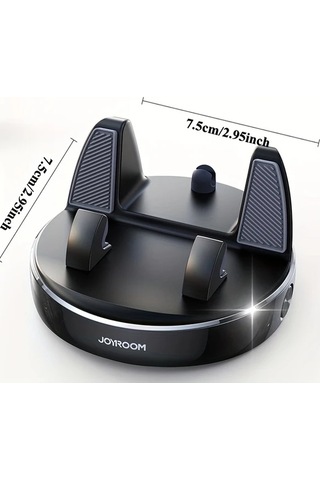 Willowhaven Joyroom 360 Döner Gösterge Paneli Araba Telefon Tutucu Siyah Sevinçodası Kalın Telefonlar Için Ayarlanabilir Yaylı Kompakt Kaymaz Tasarım
