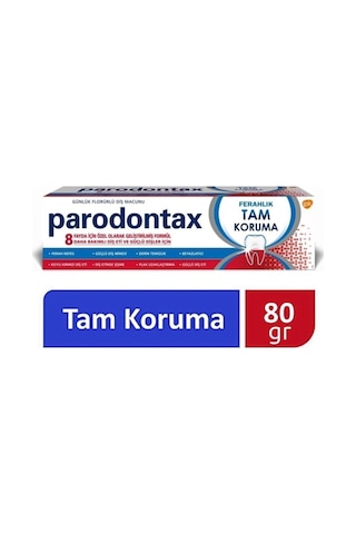Yeni 80 Gr/50ml - 8 Adet, Ferahlık Tam Koruma Diş Macunu