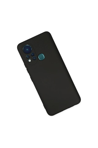 Cosmotex Newface İnfinix Hot 11s Kılıf Nano İçi Kadife Silikon - Siyah Sıyah