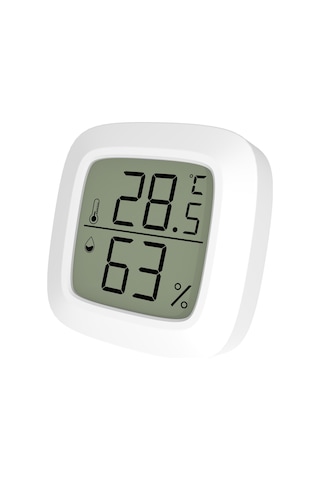 Dofolink Beyaz Mini Evcil Elektrikli Nem Ve Sicaklık Ölçer - Manyetik - Yüksek Hassasiyet - C - Cr2032 Pil Dahil